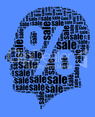 Sale word cloud concept