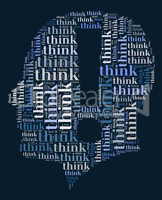 Think word cloud concept