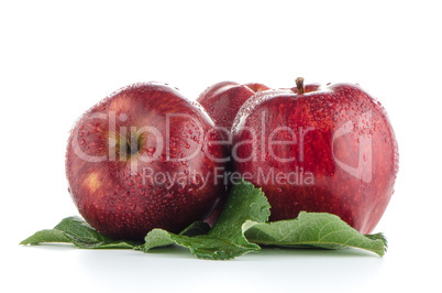 Ripe red apples