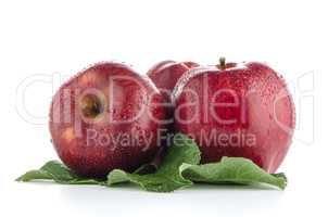 Ripe red apples