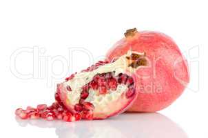 Ripe pomegranate fruit