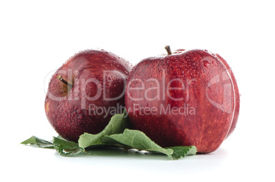 Ripe red apples