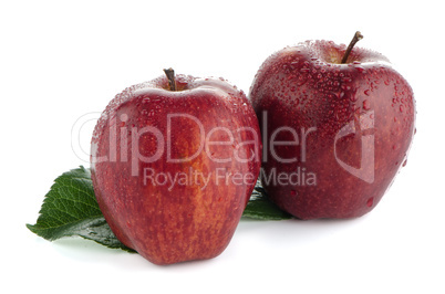 Ripe red apples