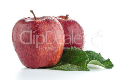 Ripe red apples