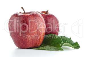 Ripe red apples