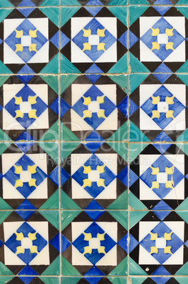 Traditional Portuguese glazed tiles