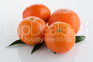 Ripe tangerines or mandarin