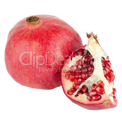 Ripe pomegranate fruit