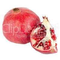 Ripe pomegranate fruit