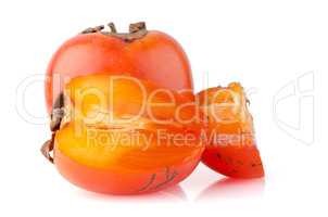 Ripe persimmons