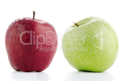 Two fresh apples