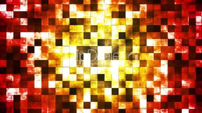 Twinkling Abstract Hi-Tech Fire Patterns, Red Yellow, Abstract, Loopable, HD