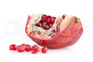 Ripe pomegranate fruit