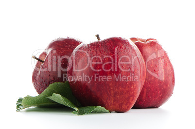 Ripe red apples