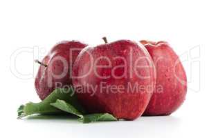 Ripe red apples