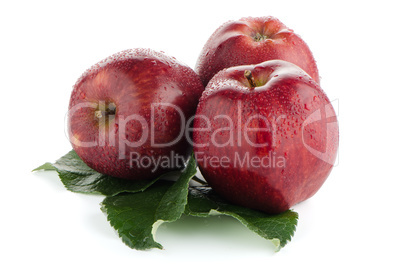 Ripe red apples