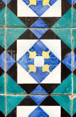 Vintage spanish style ceramic tiles