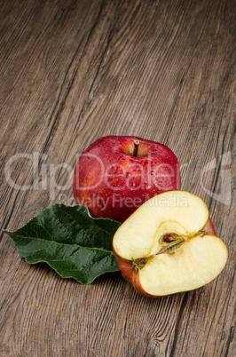 Apples closeup