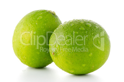 Fresh green limes