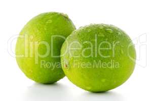 Fresh green limes