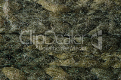 Green knitted wool