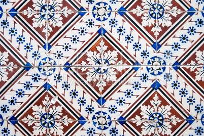 Ornamental old typical tiles