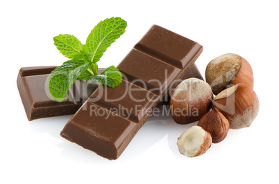Closeup detail of chocolate parts Closeup detail of chocolate parts