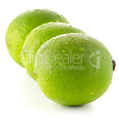 Fresh green limes