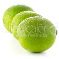 Fresh green limes