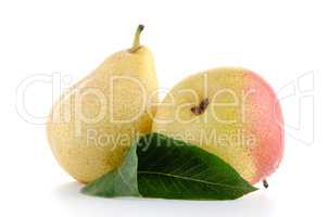 Two ripe pears