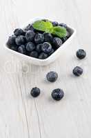 Blueberries in small bowl