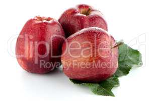 Ripe red apples