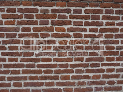 Red brick wall background