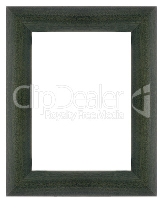 Green wooden frame