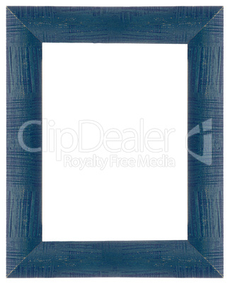 Blue wooden frame