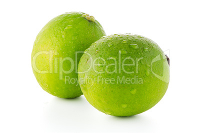 Fresh green limes