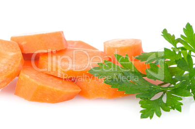 Pile of carrot slices