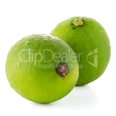 Fresh green limes