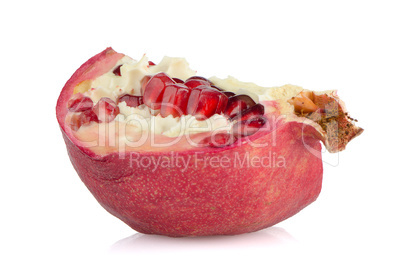 Half pomegranate fruit