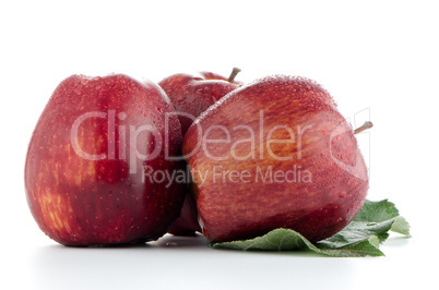 Ripe red apples