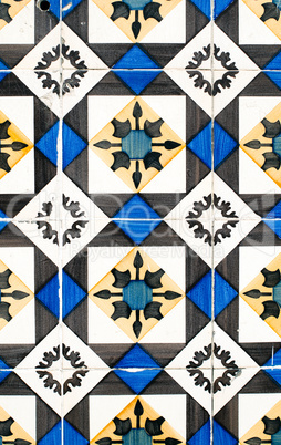 Traditional Portuguese glazed tiles