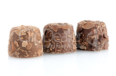 Brown chocolate candies