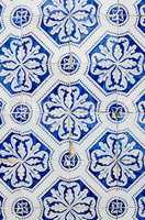 Traditional Portuguese glazed tiles