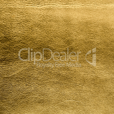 Golden color leather