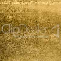 Golden color leather