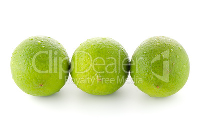 Fresh green limes