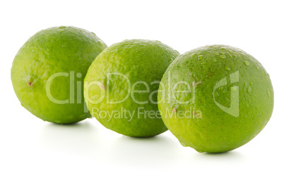 Fresh green limes