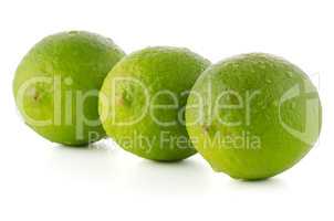 Fresh green limes