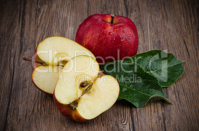 Apples closeup