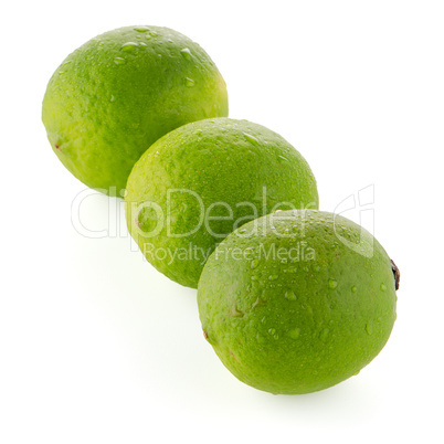 Fresh green limes